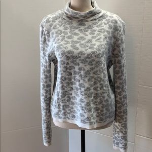 LOFT Ann Taylor Crop Long Sleeve Sweater Sz M
